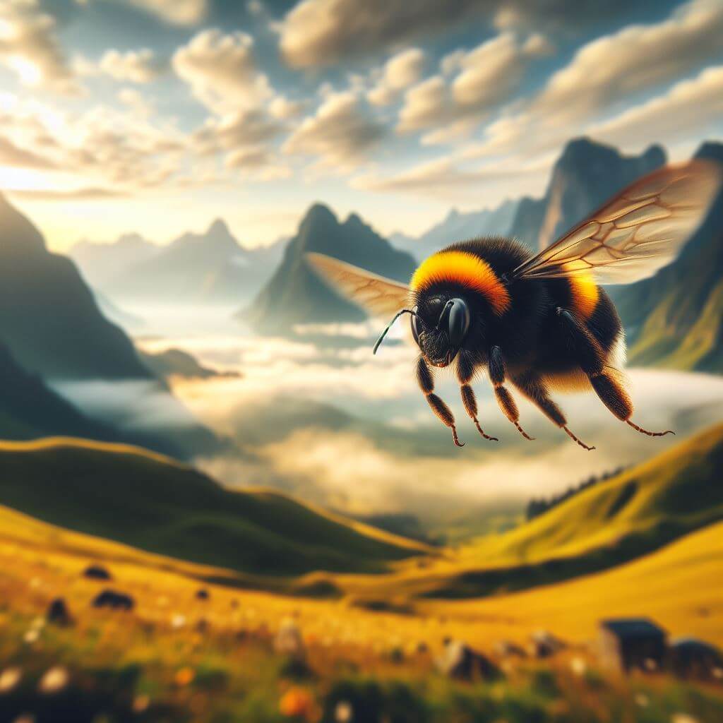abejorro volando