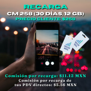 CM 258 (30 días, 15GB) – RECARGA