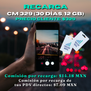 CM 329 (30 días, 40GB) – RECARGA
