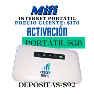 Portátil 5 GB (MIFI Activación)