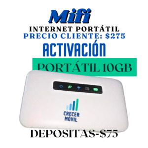 Portátil 10 GB (MIFI Activación)