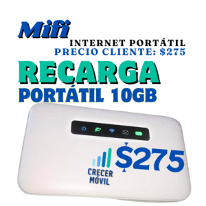 Portátil 10 GB (MIFI Recarga)