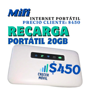 Portátil 20 GB (MIFI Recarga)